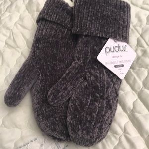 Chenille Knit Winter Mittens